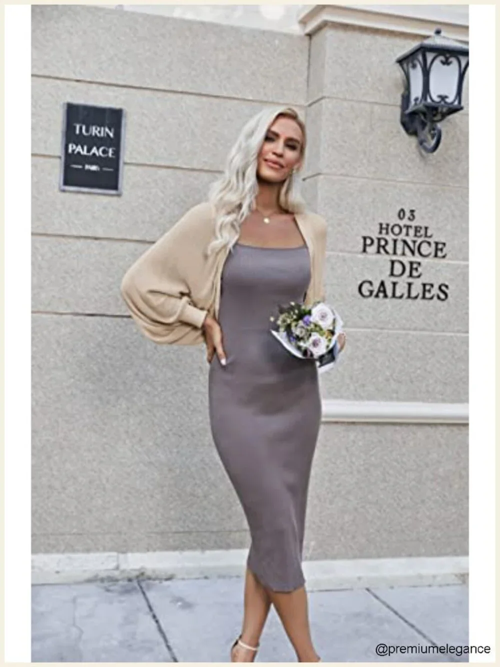 Long Batwing Sleeve Knitted Cropped Bolero Open Front Cardigan Shrug for Women